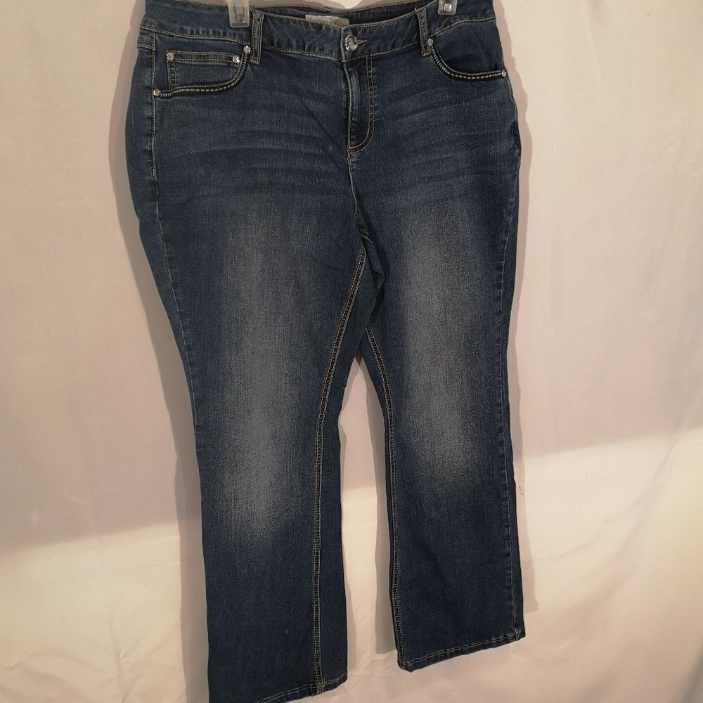 Established 1946 Denim Ladies Medium Wash Blue Jeans